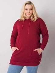 Džemperis moterims Basic Feel Good, raudonas цена и информация | Женские толстовки | pigu.lt
