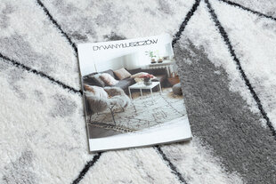 Современный круглый ковёр Cozy Polygons, серый цена и информация | Ковры | pigu.lt