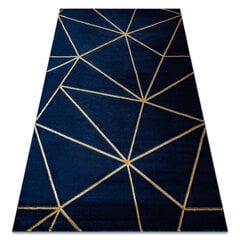 ковер EMERALD эксклюзивный 1013 гламур, стильный геометричес темно-синий / золото цена и информация | Ковры | pigu.lt