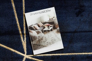 ковер EMERALD эксклюзивный 1022 гламур, стильный геометричес темно-синий / золото цена и информация | Ковры | pigu.lt