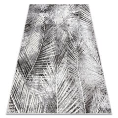 Ковер MATEO 8035/944 Modern пальмовые листья - структурный серый / бежевый цена и информация | Ковры | pigu.lt