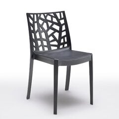 Садовый стул Matrix черный цена и информация | Садовые стулья, кресла, пуфы | pigu.lt