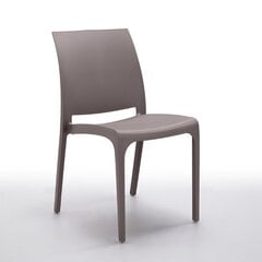 Садовый стул Волга серо-коричневый цена и информация | Садовые стулья, кресла, пуфы | pigu.lt