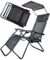Gultas-kėdė Gotel, juodas kaina ir informacija | Lauko kėdės, foteliai, pufai | pigu.lt