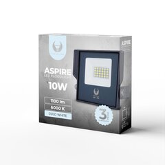 Forever Aspire Комнатный & Уличный IP66 Алюминевый LED Прожектор 10W 1100 Lumens 6000K Графитный цена и информация | Уличные светильники | pigu.lt