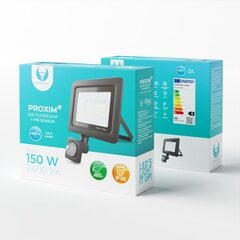 Forever PROXIM II Комнатный & Уличный IP66 LED PIR Прожектор 30W 2400 люменов холодно белый 6000K Черный цена и информация | Уличные светильники | pigu.lt