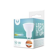 Forever GU10 1W LED лампочка 38° градусов 90 люмен 6000K холодно белый в Керамическом безопастном корпусе цена и информация | Электрические лампы | pigu.lt