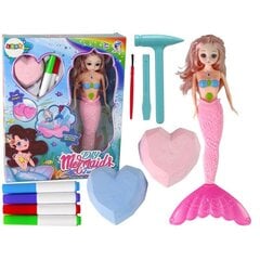 Komplektas lobiai ir kasinėjimai Diy Sirena, rožinis цена и информация | Игрушки для девочек | pigu.lt