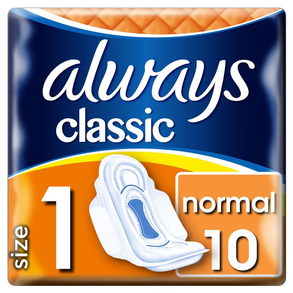 Higieniniai paketai Always Classic Normal 10 vnt. kaina ir informacija | Tamponai, higieniniai paketai, įklotai | pigu.lt