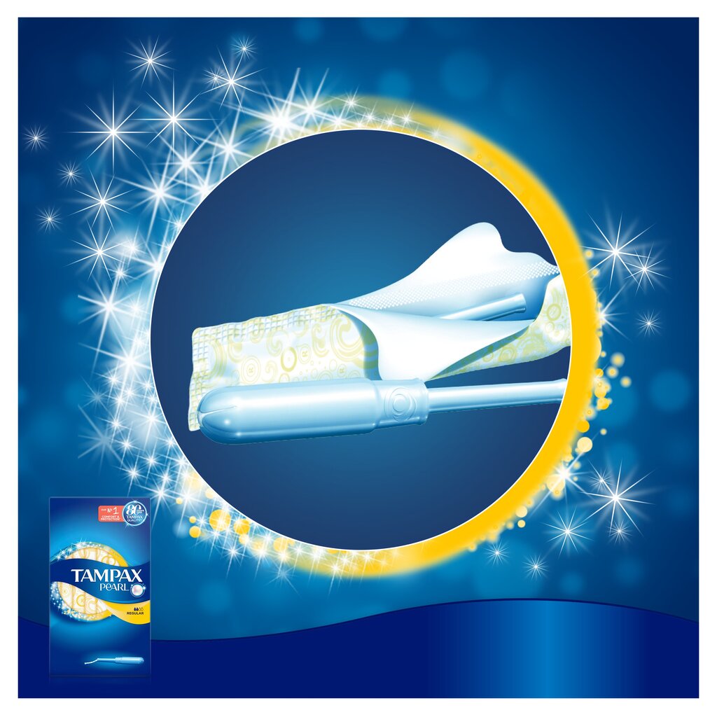 Tamponai Tampax Pearl Regular, 18 vnt. kaina ir informacija | Tamponai, higieniniai paketai, įklotai | pigu.lt