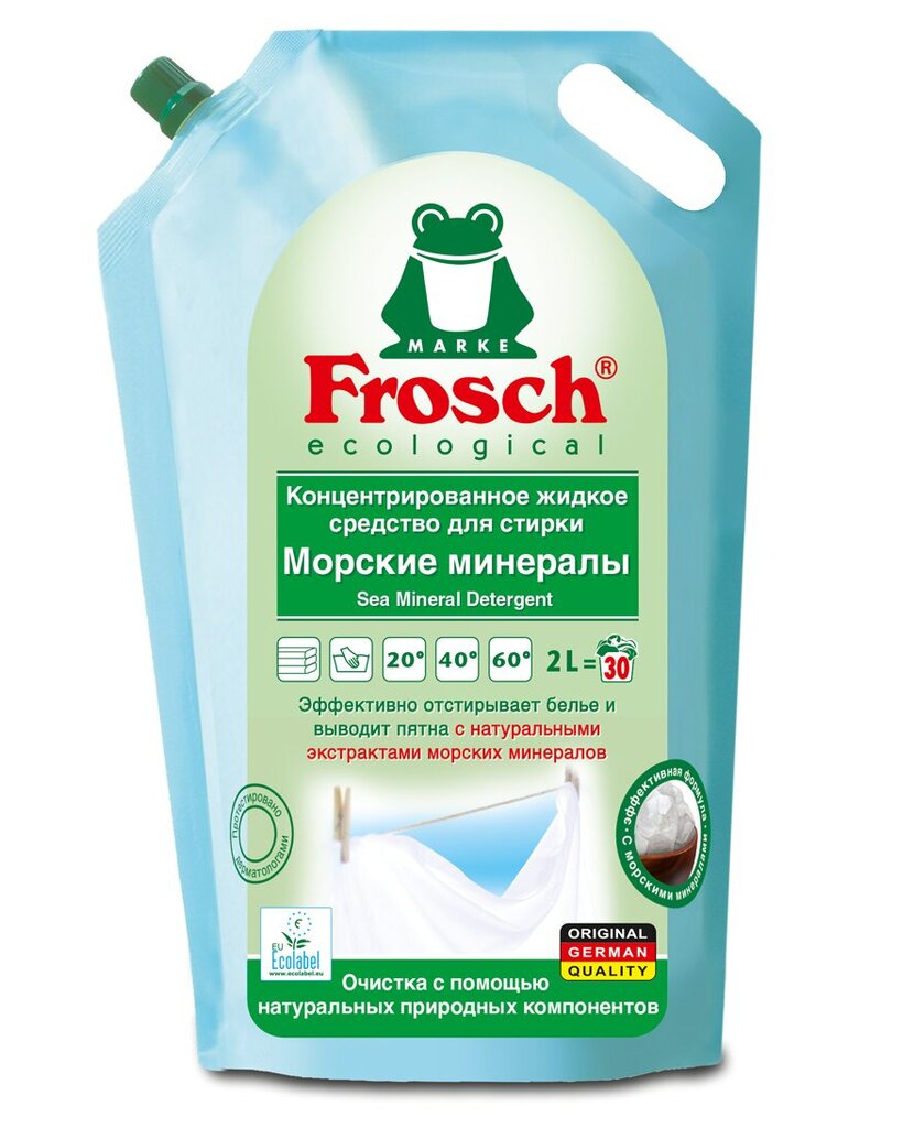 Frosch skystas skalbiklis su jūros mineralais 2000 ml kaina ir informacija | Skalbimo priemonės | pigu.lt