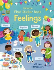 First Sticker Book Feelings цена и информация | Книги для самых маленьких | pigu.lt