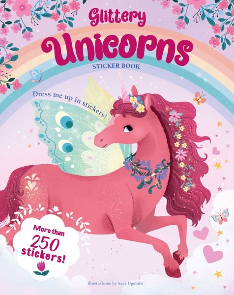 Glittery Unicorns: Dress Me Up in Stickers! цена и информация | Knygos mažiesiems | pigu.lt