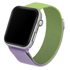 Beline pasek Apple Watch Steel 42|44|45|49mm zielono-purpurowy green|purple цена и информация | Аксессуары для смарт-часов и браслетов | pigu.lt