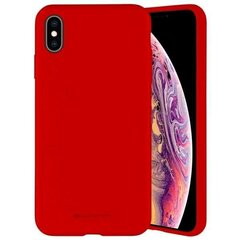 Mercury Soft feeling TPU Супер тонкий чехол-крышка с матовой поверхностью для Apple iPhone X / iPhone 10 / iPhone XS Красный цена и информация | Чехлы для телефонов | pigu.lt