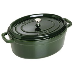 STAUB 40509-691-0 овальная чугунная кастрюля - зеленая 6,7 л цена и информация | Кастрюли, скороварки | pigu.lt