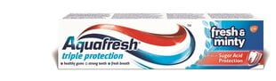 Dantų pasta Fresh'N'Minty Aaqua Fresh, 6 x 100 ml kaina ir informacija | Dantų šepetėliai, pastos | pigu.lt