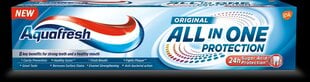 Dantų pasta All in one protect Aaqua Fresh, 6 x 100 ml kaina ir informacija | Dantų šepetėliai, pastos | pigu.lt