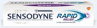 Dantų pasta Sensodyne Rapid Relief, 6 x 75 ml kaina ir informacija | Dantų šepetėliai, pastos | pigu.lt