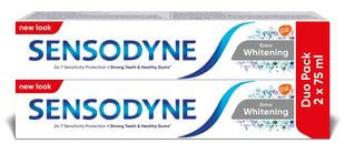 Sensodyne зубная паста дополнительное отбеливание 2x75 мл, 6 упаковок упаковки цена и информация | Зубные щетки, пасты | pigu.lt