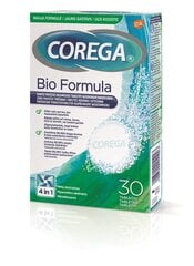 Corega Prosthetic Cleaner Tabs Bio Formula 30pcs, 3 набора упаковки цена и информация | Зубные щетки, пасты | pigu.lt