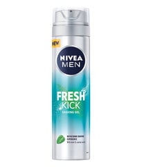 Nivea Men Fresh Kick Shaving Gel, 6 набор упаковки цена и информация | Косметика и средства для бритья | pigu.lt