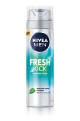 Nivea Men Fresh Kick Shaving Foam, 6 упаковочных наборов цена и информация | Косметика и средства для бритья | pigu.lt