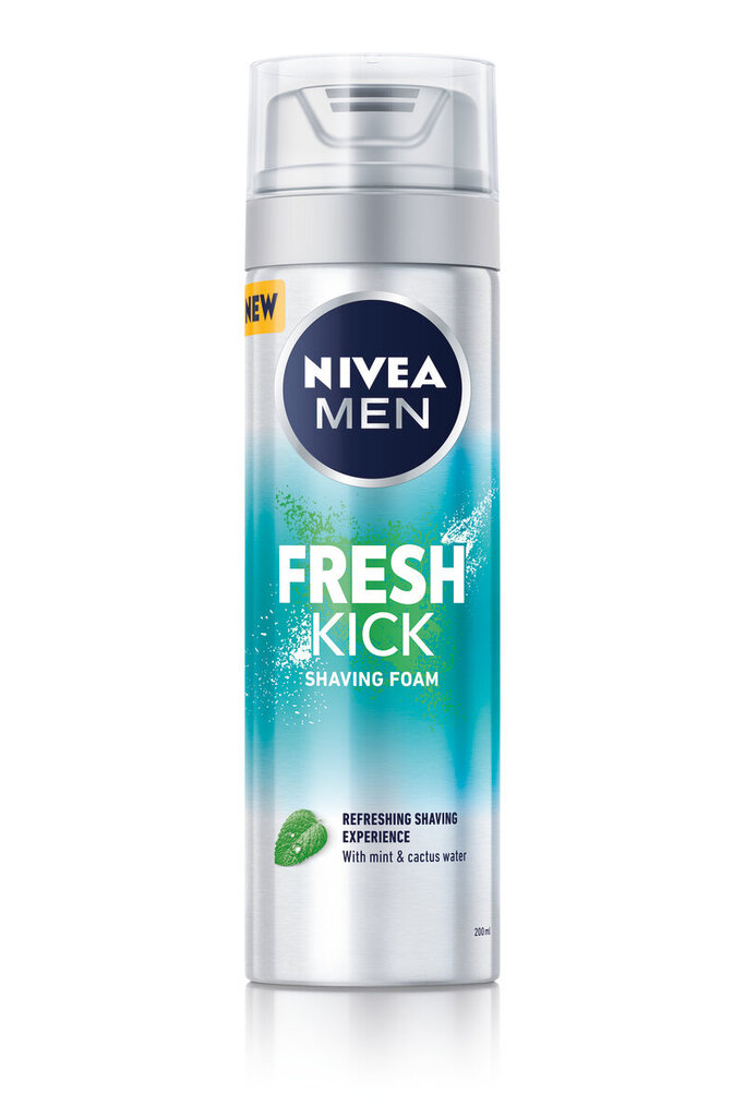 Skutimosi putos Nivea Men Fresh Kick, 6 x 200 ml цена и информация | Skutimosi priemonės ir kosmetika | pigu.lt