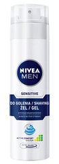 Nivea Men Sensitive skutimosi želė jautriai odai,, 4 x 200 ml kaina ir informacija | Skutimosi priemonės ir kosmetika | pigu.lt