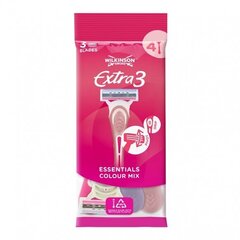 Ws Extra 3 Beauty Color Mix Ondosable Razor, 4pc, 2 набора упаковки цена и информация | Косметика и средства для бритья | pigu.lt