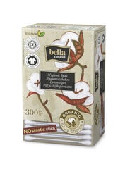 Bella Cotton Bio шерстяные палочки, 300 штук, 30 пакетов цена и информация | Ватная продукция, влажные салфетки | pigu.lt