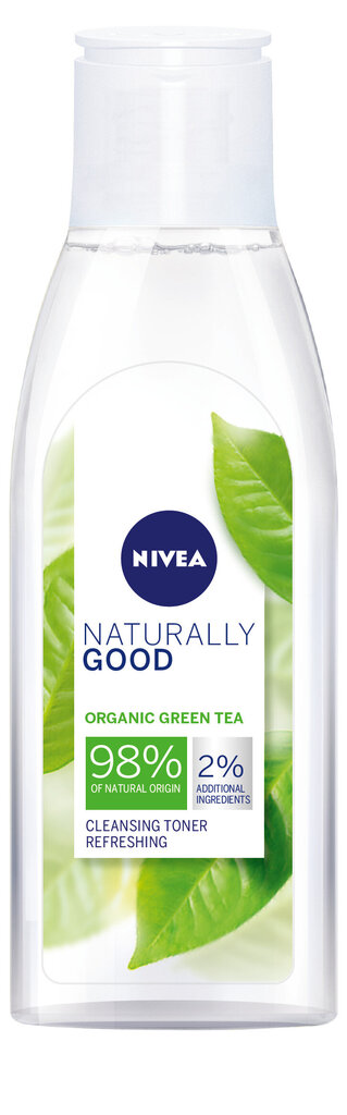 Tonikas su žaliąja arbata Nivea Naturally Good, 6 x 200 ml цена и информация | Veido prausikliai, valikliai | pigu.lt