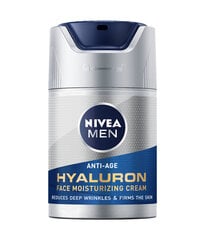 Drėkinantis veido kremas Nivea Men Active AGE Hyaluron, 6 vnt. kaina ir informacija | Veido kremai | pigu.lt