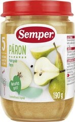 Semper Pear Puree 5 месяцев, 190 г, 6 упаковок упаковки цена и информация | Пюре | pigu.lt