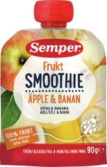 Semper Smper Smoothie Rte Различные фрукты 6man, 90g, 6 набор упаковки цена и информация | Пюре | pigu.lt