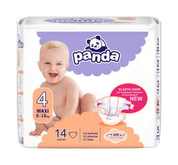 Sauskelnės Panda , Maxi (8-18kg), 4x14vnt kaina ir informacija | Panda Vaikams ir kūdikiams | pigu.lt