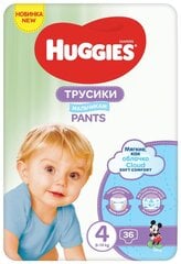 Sauskelnės Huggies Pants Boys Jumbo 4 (9-14kg), 2 x 36 vnt. kaina ir informacija | Sauskelnės | pigu.lt