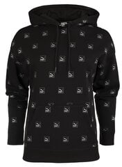 Džemperis moterims Puma Brand Love AOP Hoodie FL 535706 01, juodas kaina ir informacija | Džemperiai moterims | pigu.lt