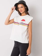 Женский бело-серый топ топ больших размеров цена и информация | Женские футболки | pigu.lt