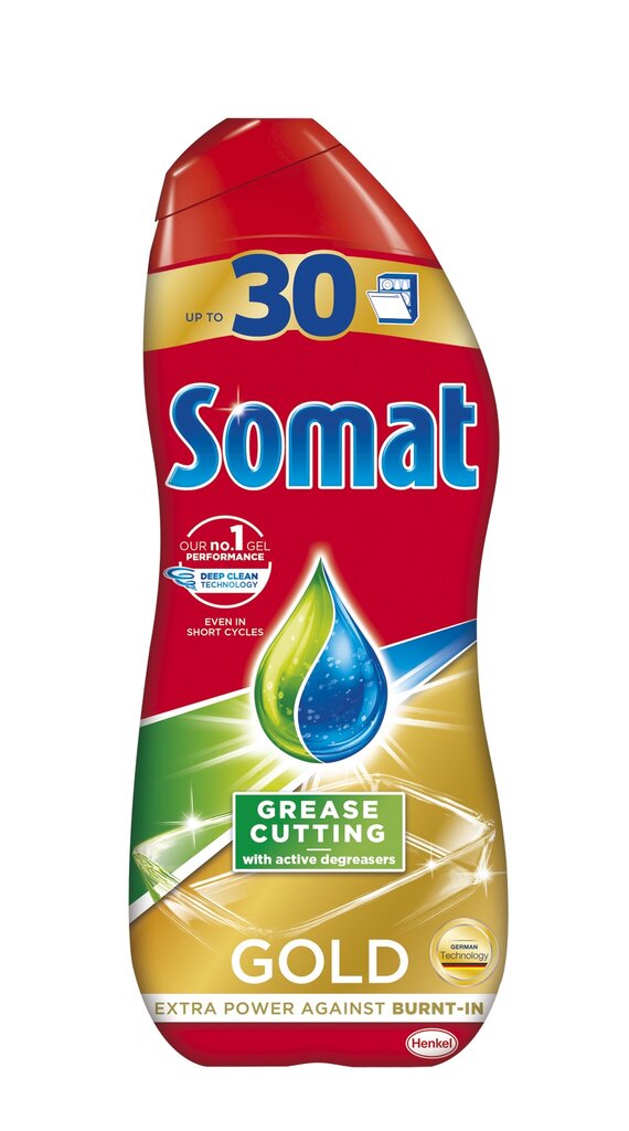 Somat Gold gelis, 4 x 540ml kaina ir informacija | Indų plovimo priemonės | pigu.lt