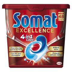 Somat Excellence tabletės, 3 x 48 vnt. kaina ir informacija | Indų plovimo priemonės | pigu.lt