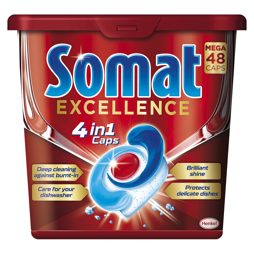Somat Excellence tabletės, 3 x 48 vnt. kaina ir informacija | Indų plovimo priemonės | pigu.lt