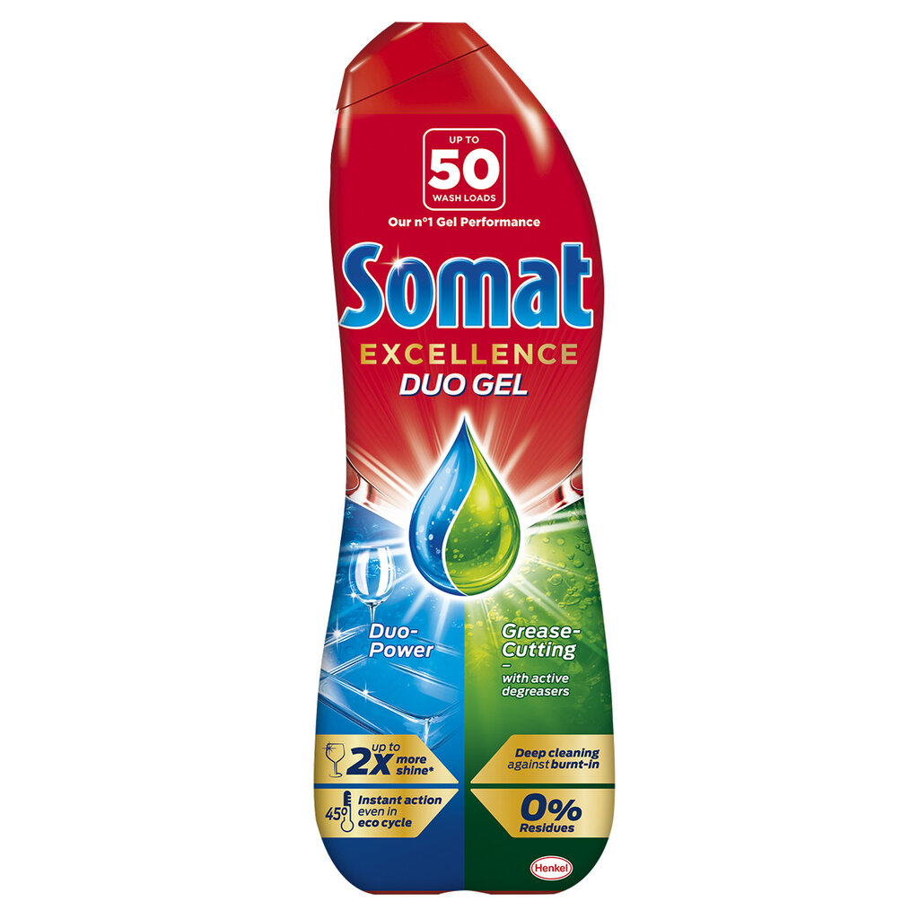 Somat Excellence gelis, 5 x 900ml kaina ir informacija | Indų plovimo priemonės | pigu.lt