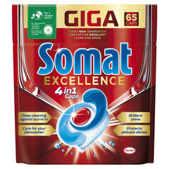 Somat Excellence tabletės, 2 x 65 vnt. kaina ir informacija | Indų plovimo priemonės | pigu.lt