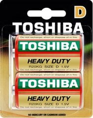 Toshiba Head Elements Heavy Duty D x2, 10 набор упаковки цена и информация | Батарейки | pigu.lt