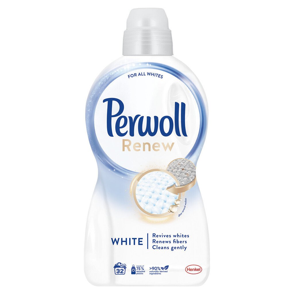 Perwoll Renew White skystas skalbiklis, 4 pak. kaina ir informacija | Skalbimo priemonės | pigu.lt