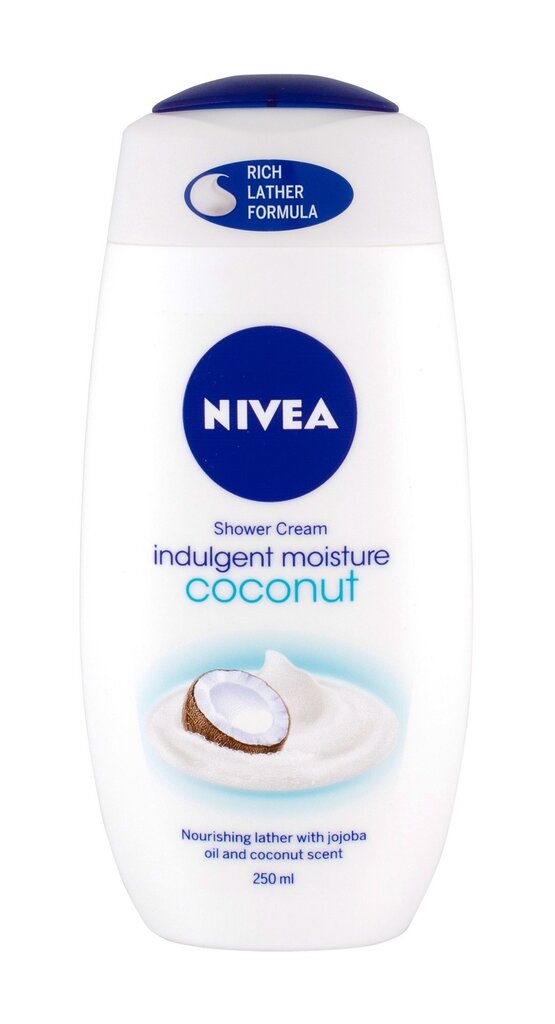 Dušo želė Nivea Creme Coconut 250 ml kaina ir informacija | Dušo želė, aliejai | pigu.lt