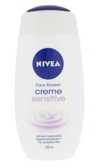 Гель для душа Nivea Creme Sensitive, 250 мл цена и информация | Масла, гели для душа | pigu.lt