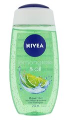 Гель для душа Nivea Lemongrass & Oil, 250 мл цена и информация | Масла, гели для душа | pigu.lt