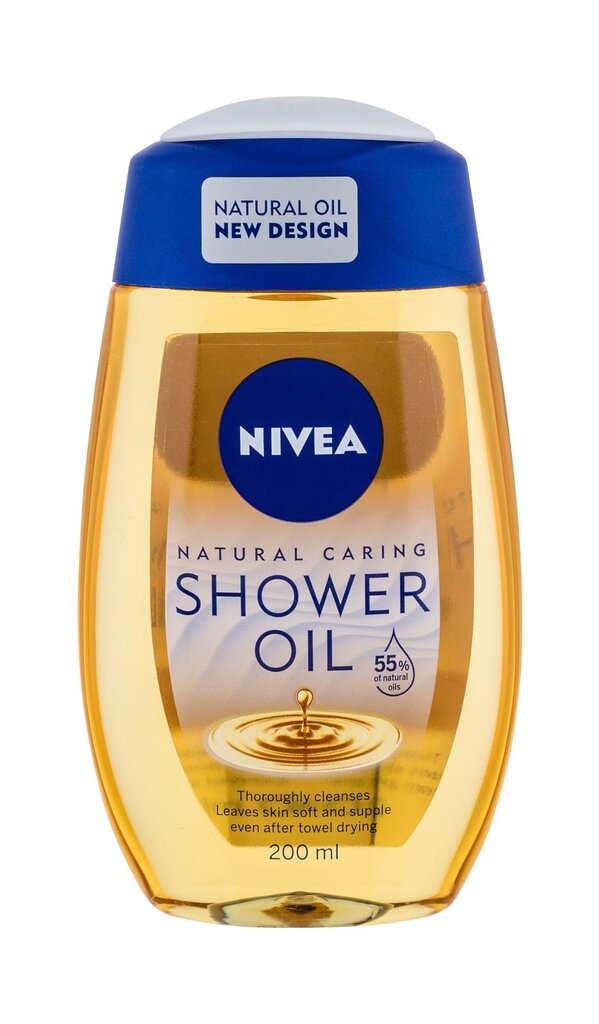 Dušo aliejus sausai odai Nivea Natural Oil 200 ml kaina ir informacija | Dušo želė, aliejai | pigu.lt